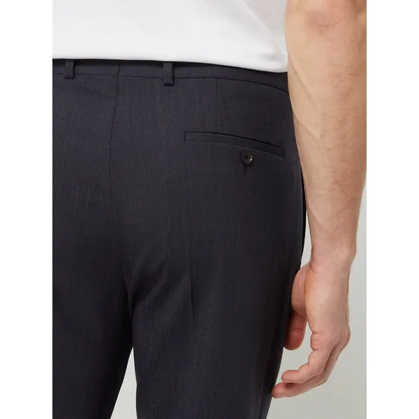 s.Oliver BLACK LABEL Spodnie do garnituru o kroju slim fit z dodatkiem streczu model ‘S.Oultimate’