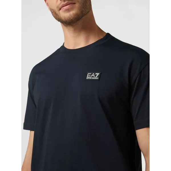 EA7 Emporio Armani T-shirt z naszywką z logo