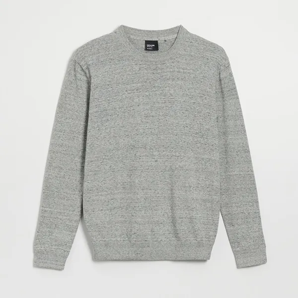 Bawełniany sweter szary - Szary