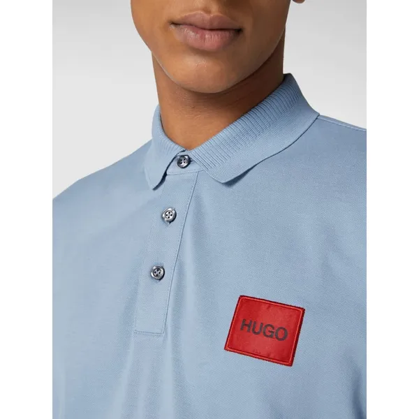 HUGO Koszulka polo o kroju slim fit z bawełny model ‘Dereso’