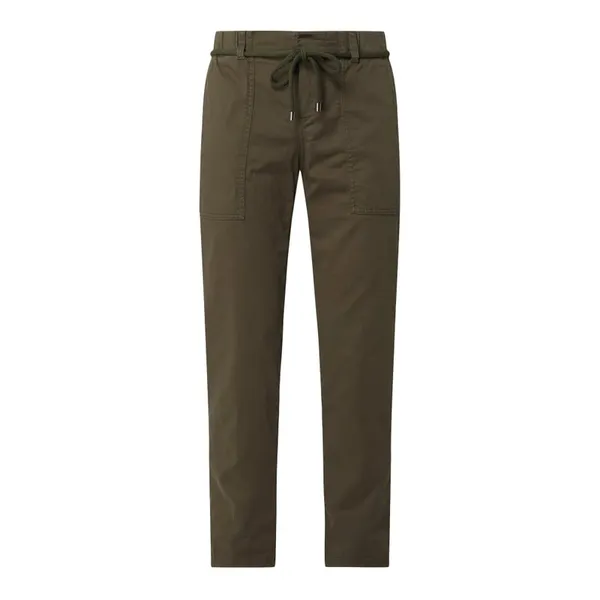 Drykorn Spodnie o kroju loose fit z paskiem model ‘Bad’
