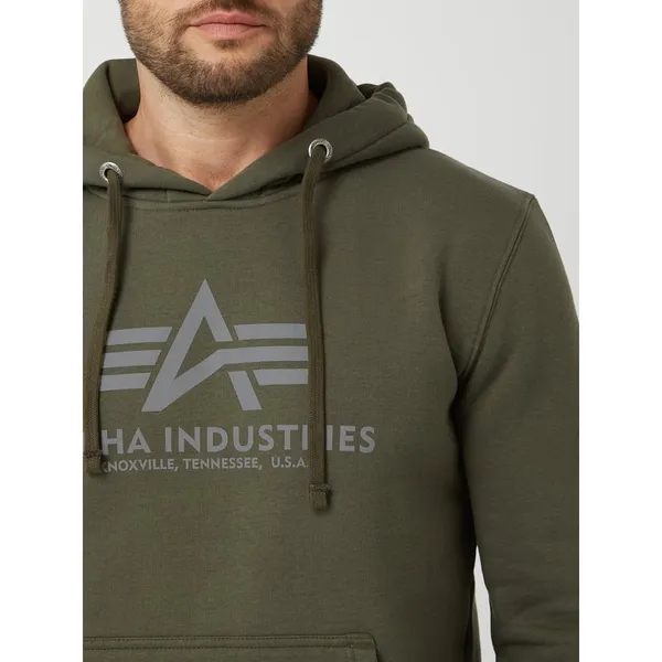 Alpha Industries Bluza z kapturem i detalami z logo