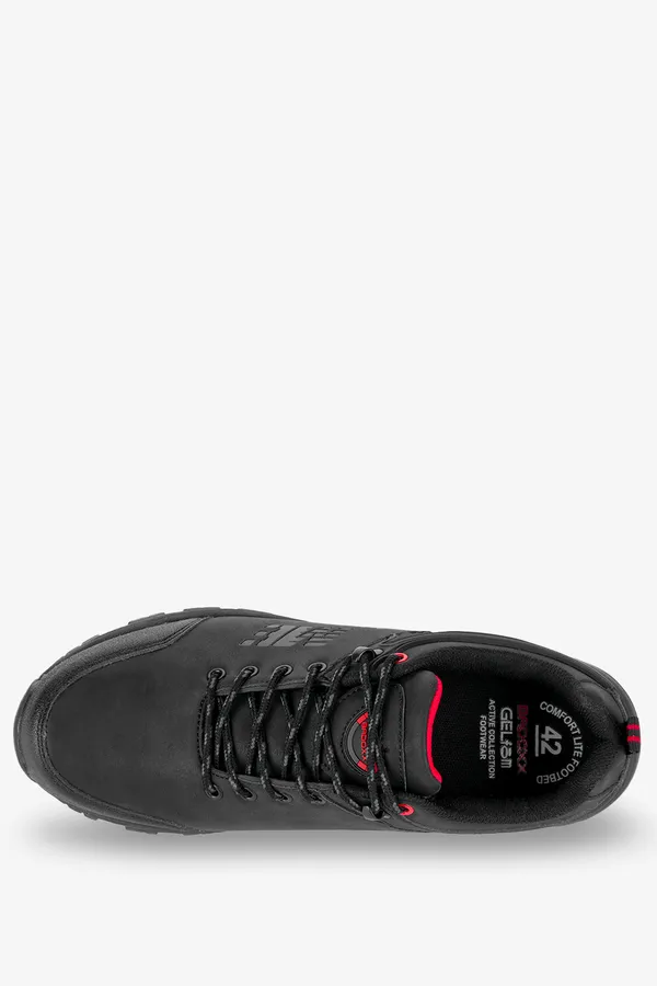 Czarne buty trekkingowe sznurowane badoxx mxc8363