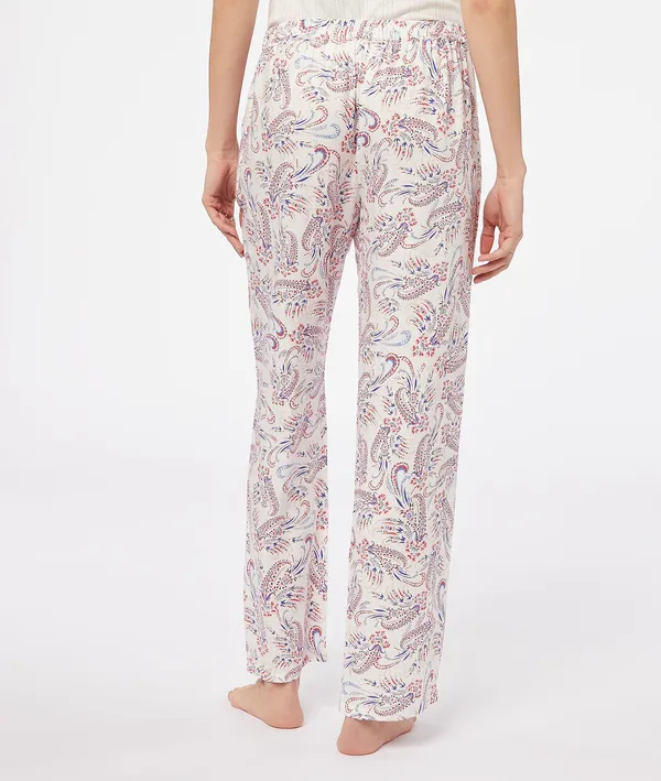 Solis Pantalon De Pyjama Imprimé - Surowy
