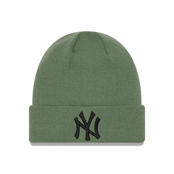 Męska czapka zimowa NEW ERA LEAGUE ESS CUFF BEANIE NEW YORK YANKEES - zielona