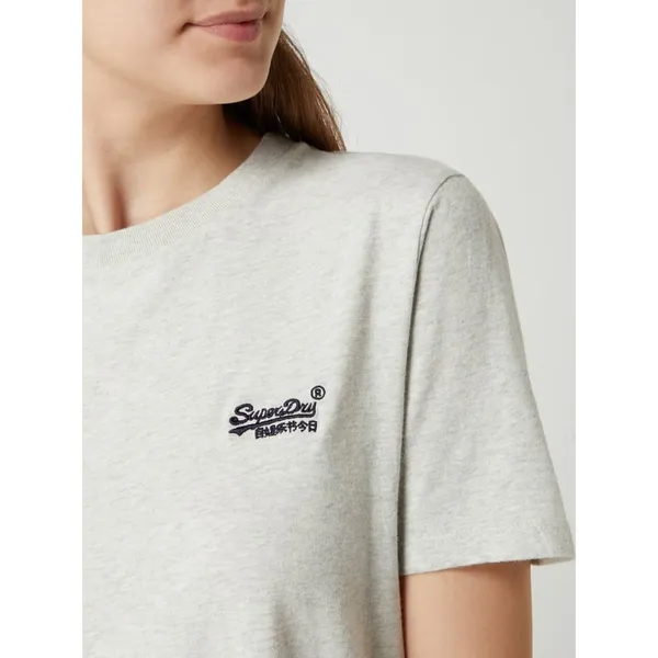 Superdry T-shirt z wyhaftowanym logo