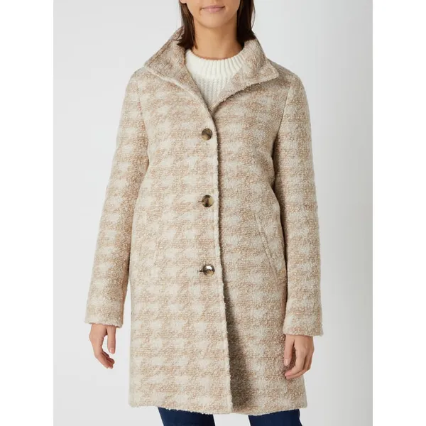 BOSS Casualwear Krótki płaszcz ze wzorem w pepitkę model ‘Cochilly’