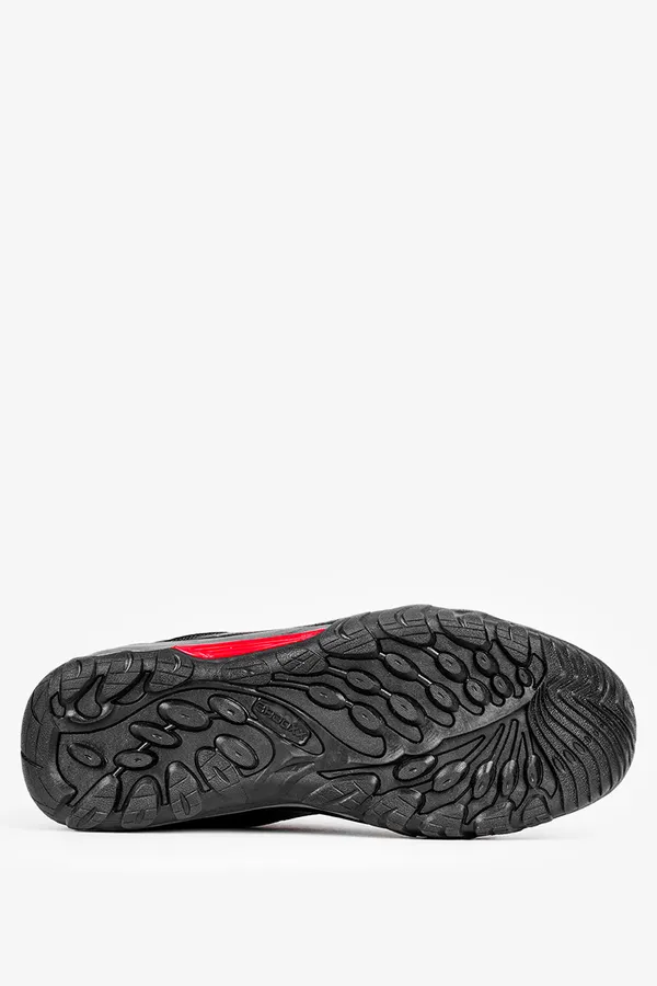 Czarne buty trekkingowe sznurowane badoxx mxc8811/g