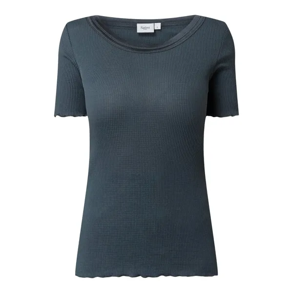 Saint Tropez T-shirt z dodatkiem jedwabiu model ‘Gloria’