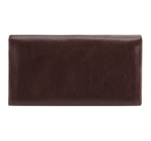 Damski portfel skórzany z herbem duży