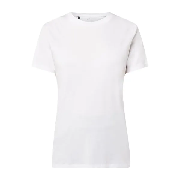 Selected Femme T-shirt z bawełny pima