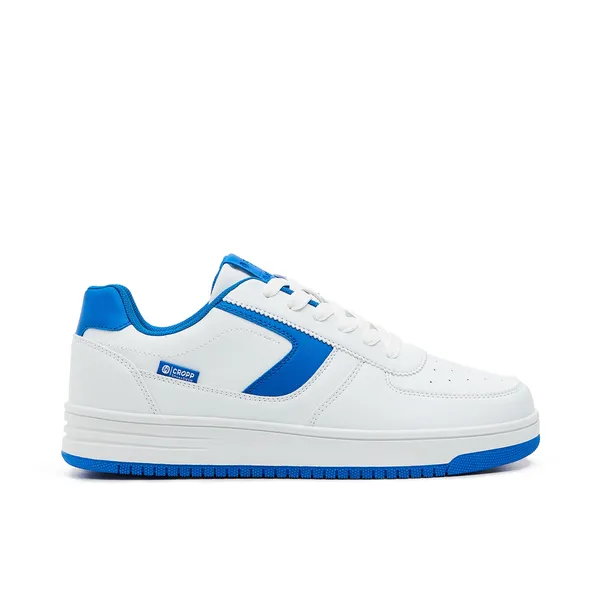 Biało-niebieskie sneakersy