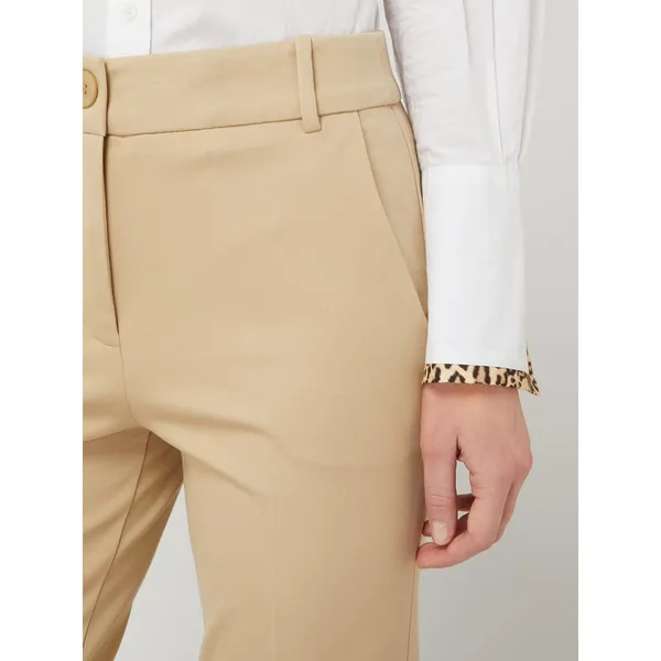 Esprit Collection Spodnie materiałowe z dodatkiem streczu i skróconą nogawką
