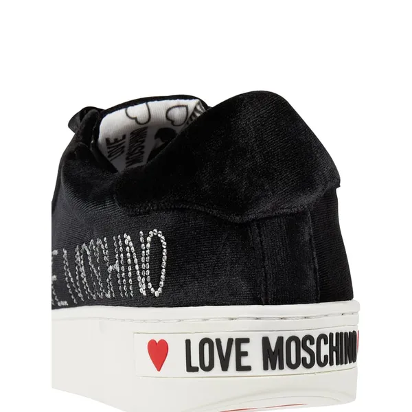 Love Moschino Sneakersy z aksamitu