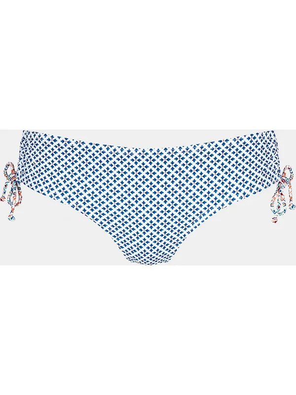 Figi bikini w kolorze biało-niebieskim