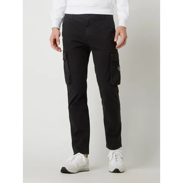 Calvin Klein Jeans Spodnie cargo o kroju skinny fit z dodatkiem streczu