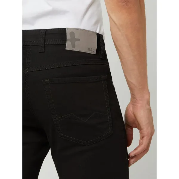MAC Jeansy o kroju regular fit z dzianiny dresowej stylizowanej na denim model ‘Jog'n Jeans’
