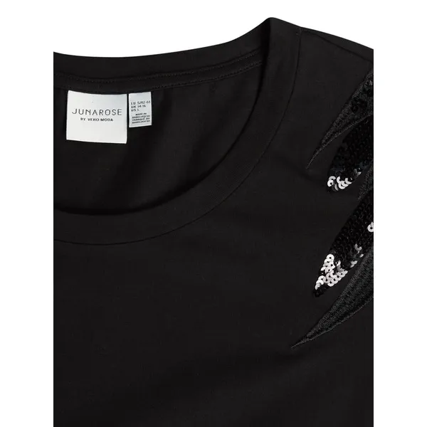 Junarose T-shirt PLUS SIZE z koronką model ‘Fluas’
