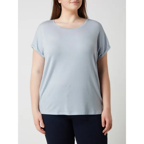 Vero Moda Curve T-shirt PLUS SIZE z ukośnie skrojonymi rękawami model ‘Ava’