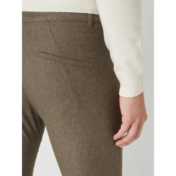 Drykorn Spodnie o prostym kroju z dodatkiem wełny model ‘Brew’