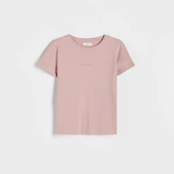 T-shirt z nadrukiem - Różowy