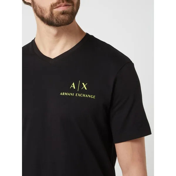 ARMANI EXCHANGE T-shirt o kroju regular fit z bawełny