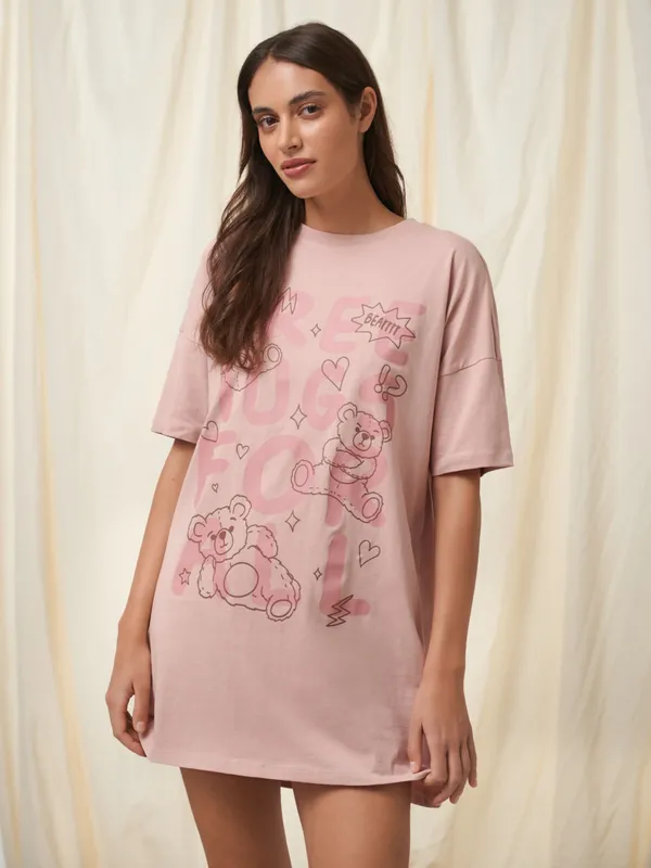 Koszula nocna - Różowy