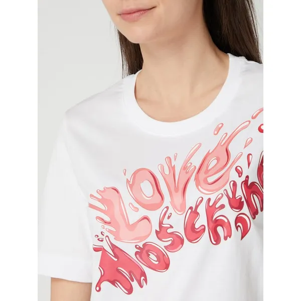 Love Moschino T-shirt z dżerseju slub