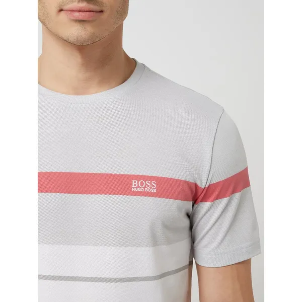 BOSS Athleisurewear T-shirt o kroju regular fit z piki