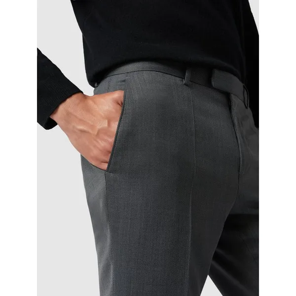HUGO Spodnie do garnituru o kroju extra slim fit z dodatkiem streczu model ‘Heiron’