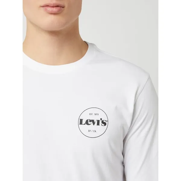 Levi's® Bluzka z długim rękawem o kroju relaxed fit z logo