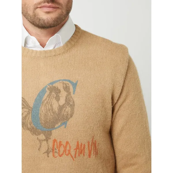 CG - Club of Gents Sweter z dodatkiem wełny z alpaki model ‘Beau’
