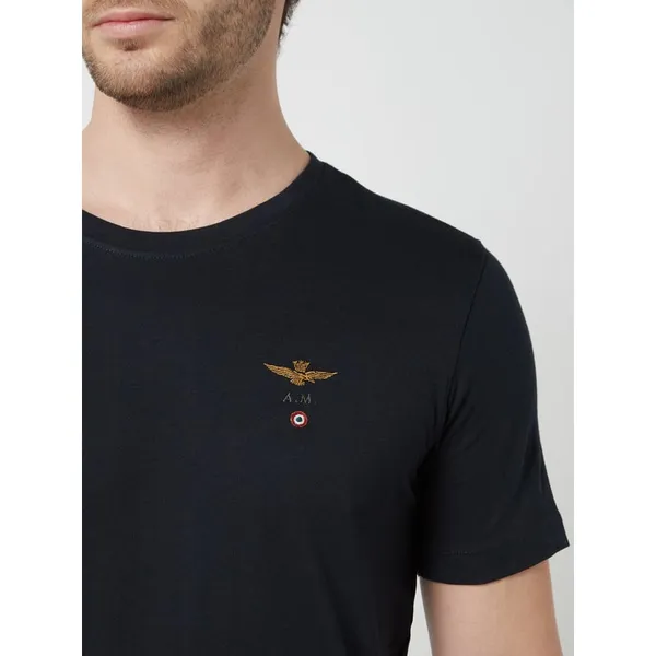 Aeronautica Militare T-shirt z wyhaftowanym logo