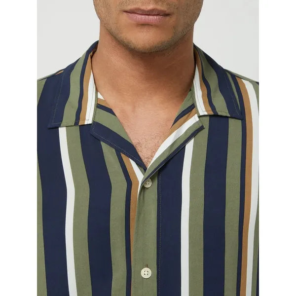Selected Homme Koszula casualowa o kroju slim fit z wiskozy z krótkim rękawem model ‘Michael’