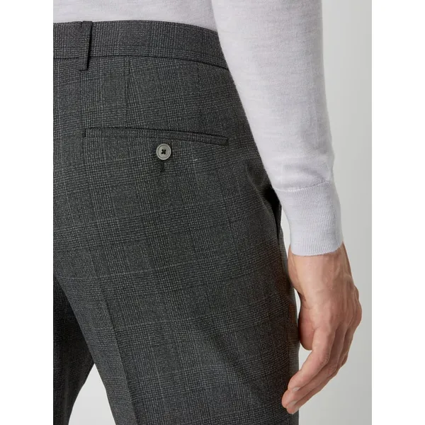 BOSS Spodnie do garnituru o kroju slim fit z żywej wełny model ‘Ben’