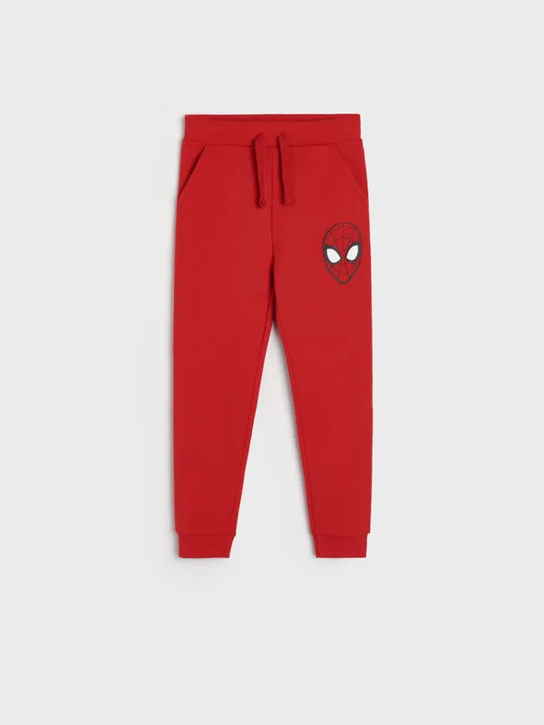 Spodnie dresowe jogger Spiderman - Czerwony
