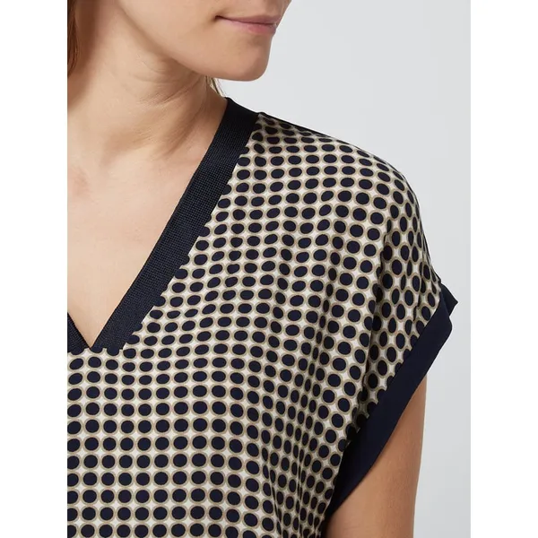 Esprit Collection Bluzka z przodem w kontrastowym kolorze