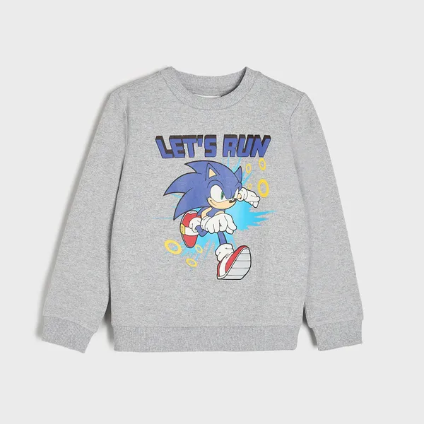 Bluza Sonic the Hedgehog - Jasny szary