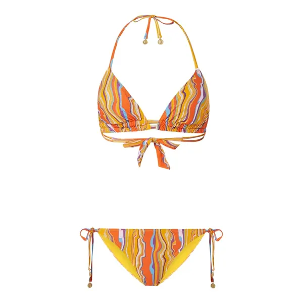 Shiwi Bikini o trójkątnym kształcie ze wzorem na całej powierzchni