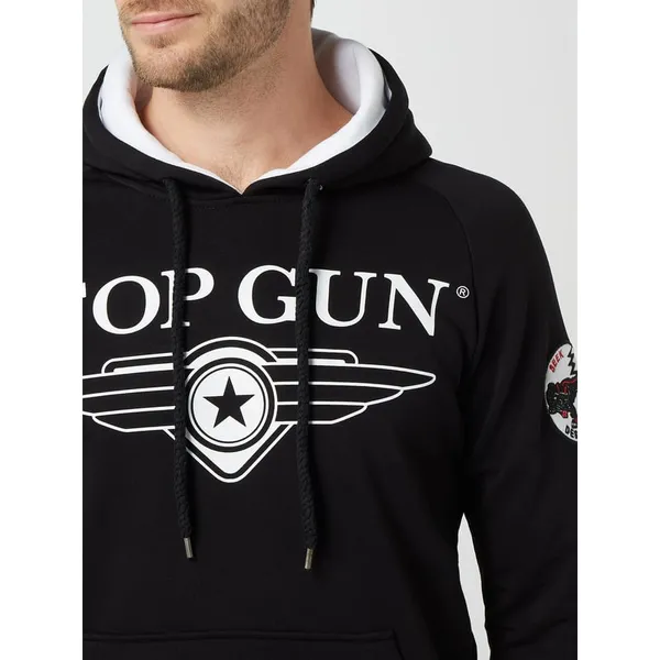 Top Gun Bluza z kapturem z naszywkami