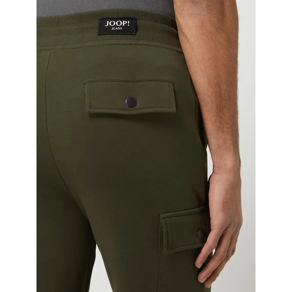 JOOP! Jeans Szorty z dzianiny dresowej z kieszeniami cargo model ‘Santis’
