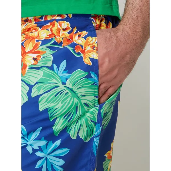 Polo Ralph Lauren Big & Tall Spodenki kąpielowe PLUS SIZE z egzotycznym wzorem