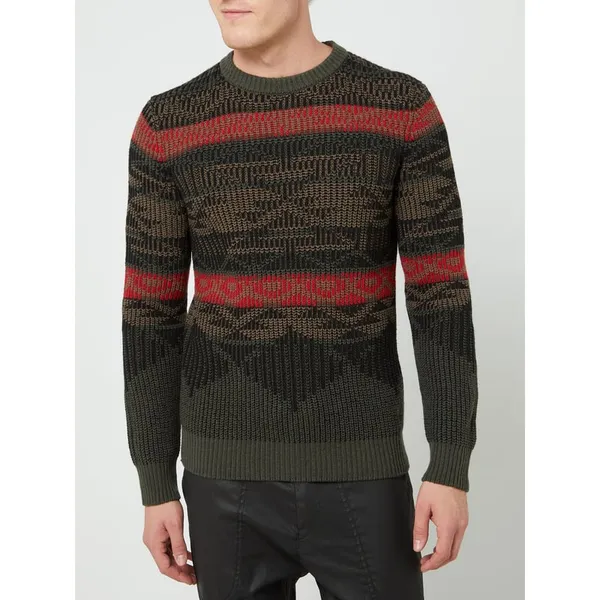 BOSS Casualwear Sweter z dodatkiem wełny z alpaki model ‘Kwolf’