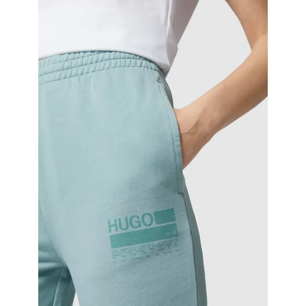 HUGO Spodnie dresowe z bawełny