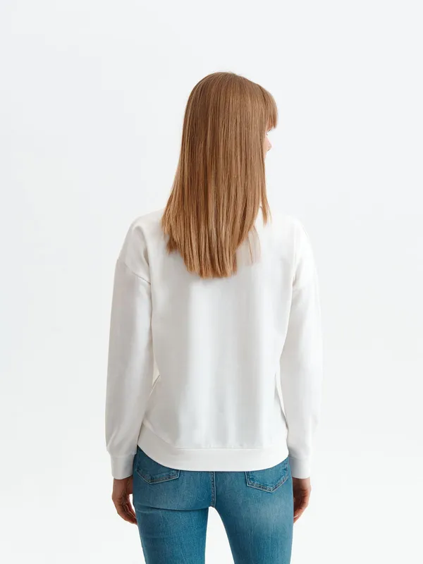 Bluza damska z minimalistycznym napisem