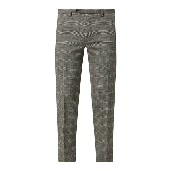Cinque Spodnie do garnituru o kroju slim fit ze wzorem w kratę glencheck model ‘Cibravo’