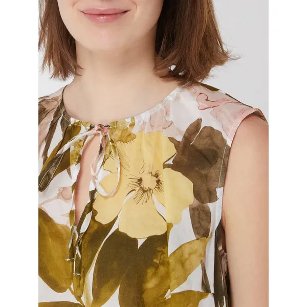 Esprit Collection Top bluzkowy z kwiatowym wzorem