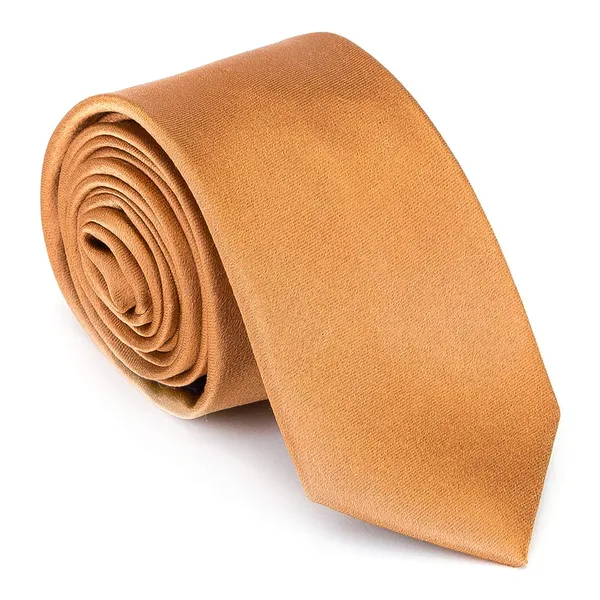 Krawat jedwabny bez wzoru