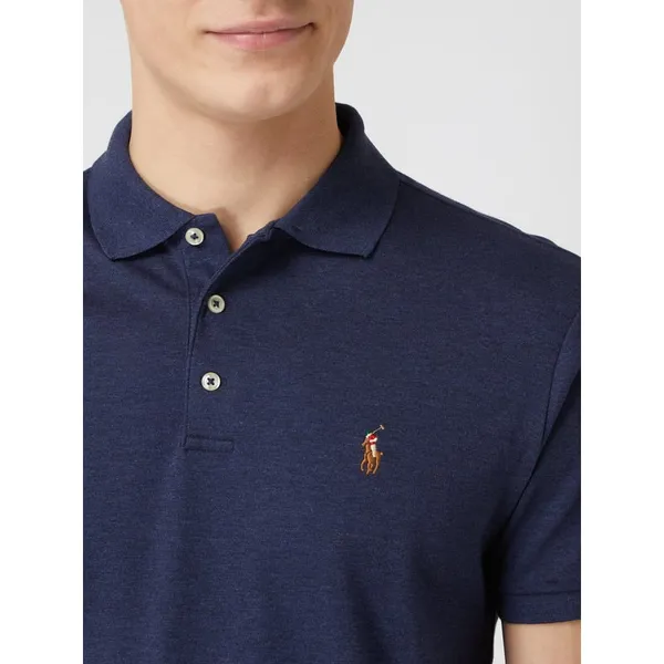 Polo Ralph Lauren Koszulka polo o kroju custom slim fit z wyhaftowanym logo