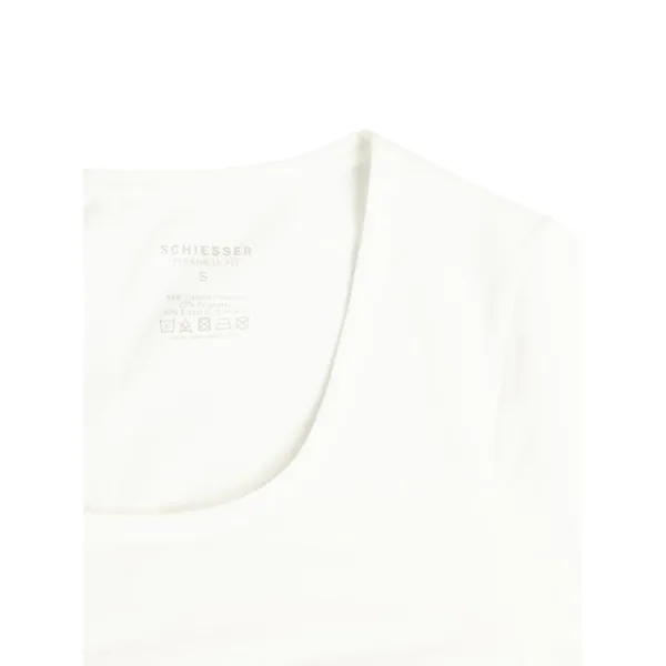 Schiesser T-shirt o kroju personal fit z mieszanki bawełny i elastanu